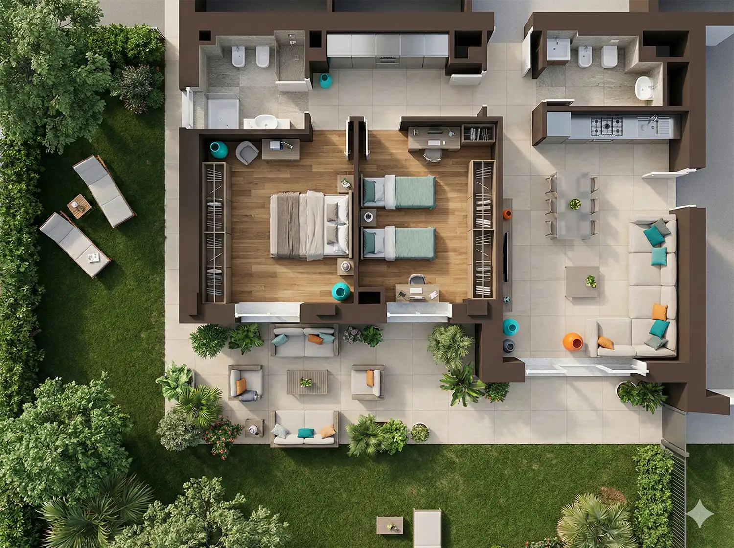 planimetria maisonette-residenza-lunigiana-Carpi-CMB-immobiliare