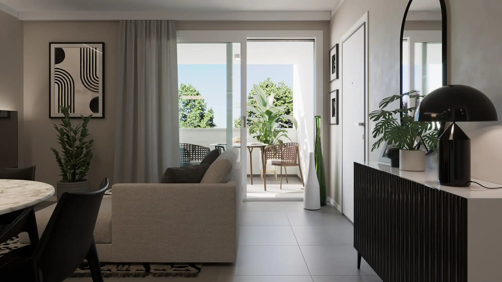 Nuove costruzioni EstenseLife di CMB Immobiliare a Modena Vaciglio: esterni di design moderno con finiture di pregio e aree verdi circostanti